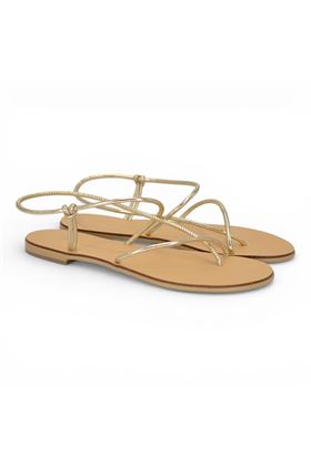 Sandalo donna Nicolas Lainas colore platino. NICOLAS LAINAS | 67G-ORO